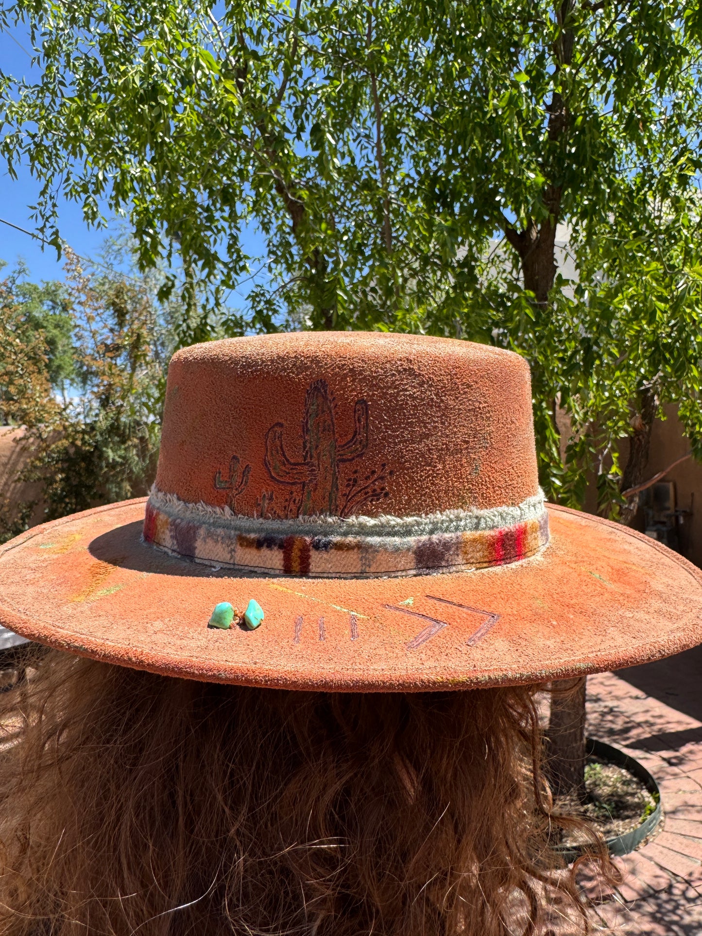Desert Ember Hand Painted Hat