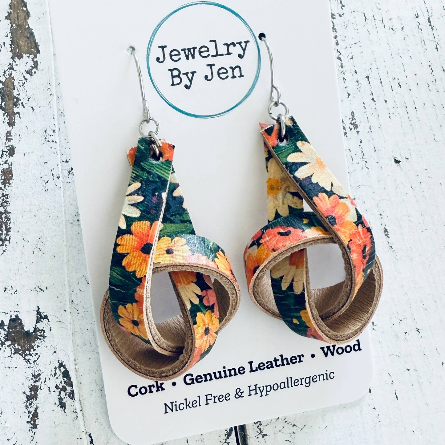 Knot Earrings: Daisy Mix