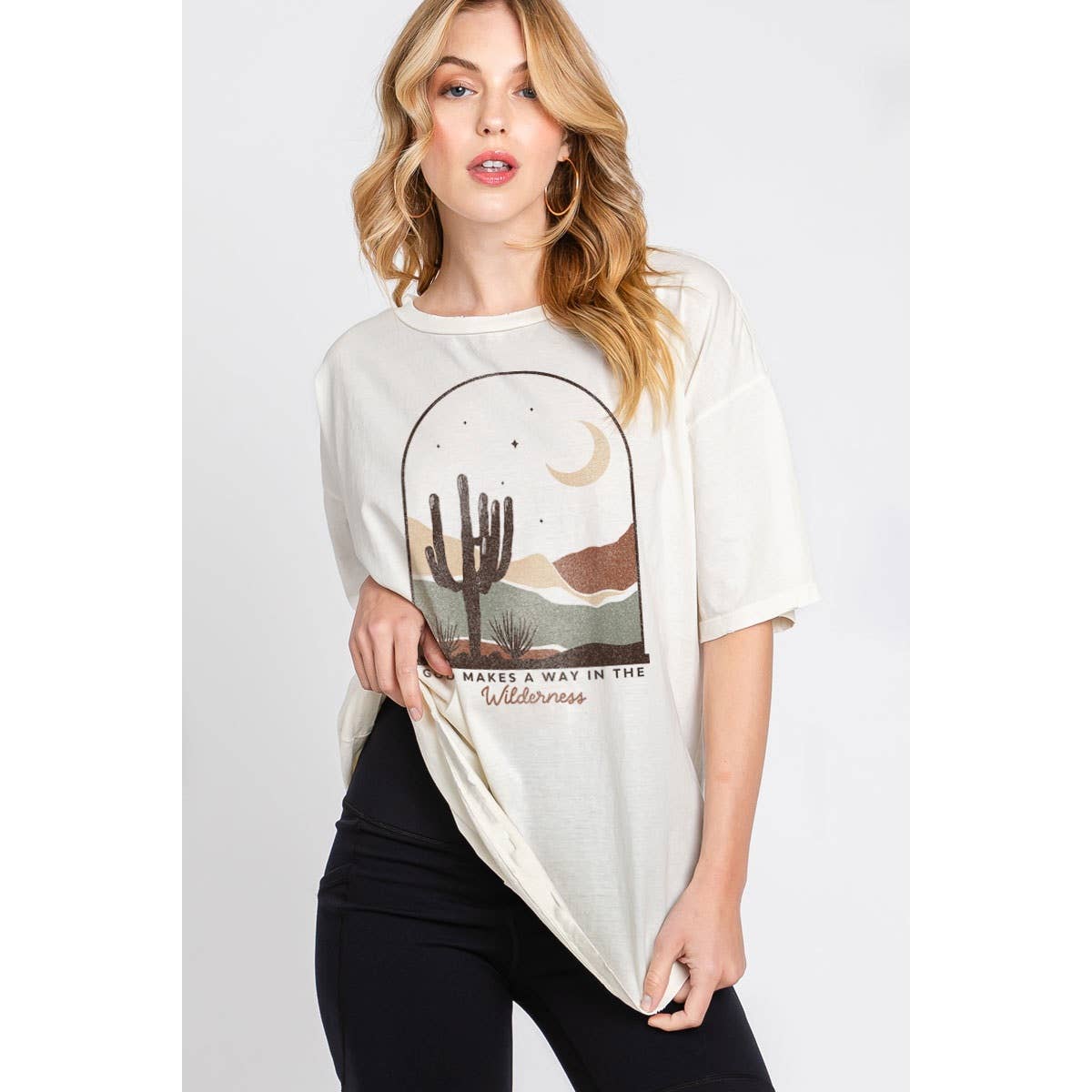 GOD MAKE AWAY OVERSIZED GRAPHIC TEE