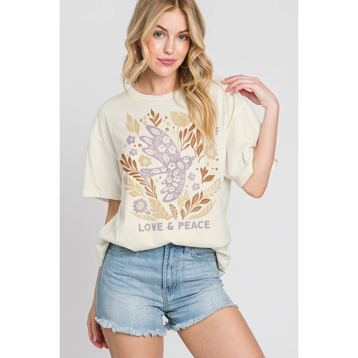 LOVE N PEACE MINERAL GRAPHIC TEE