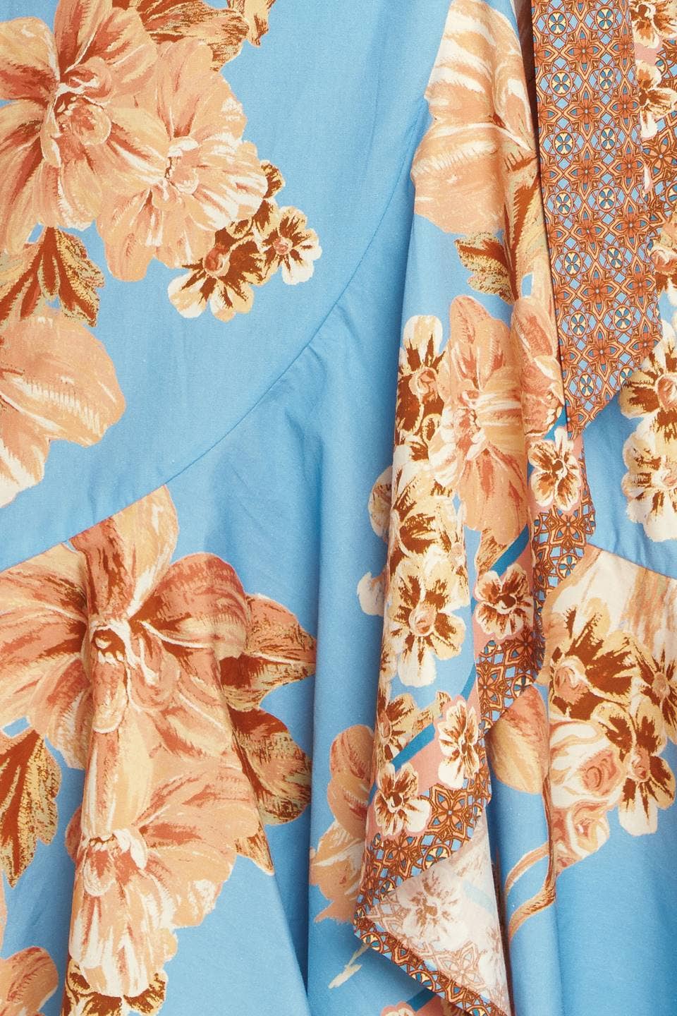 Floral Wrap midi dress