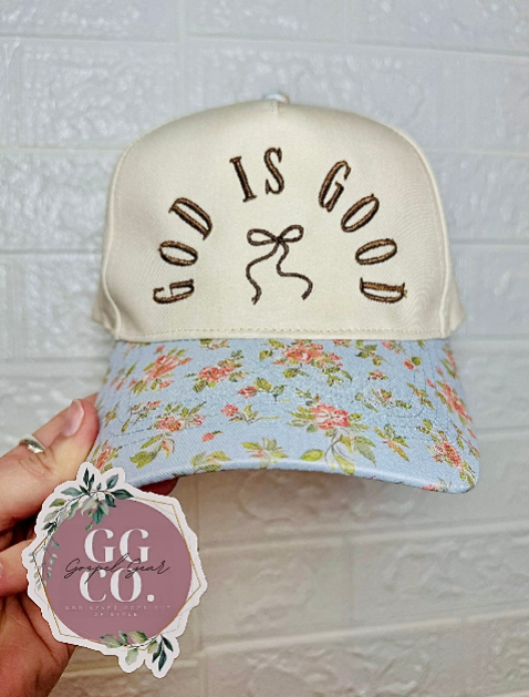 Elegant Bow Embroidered Hat