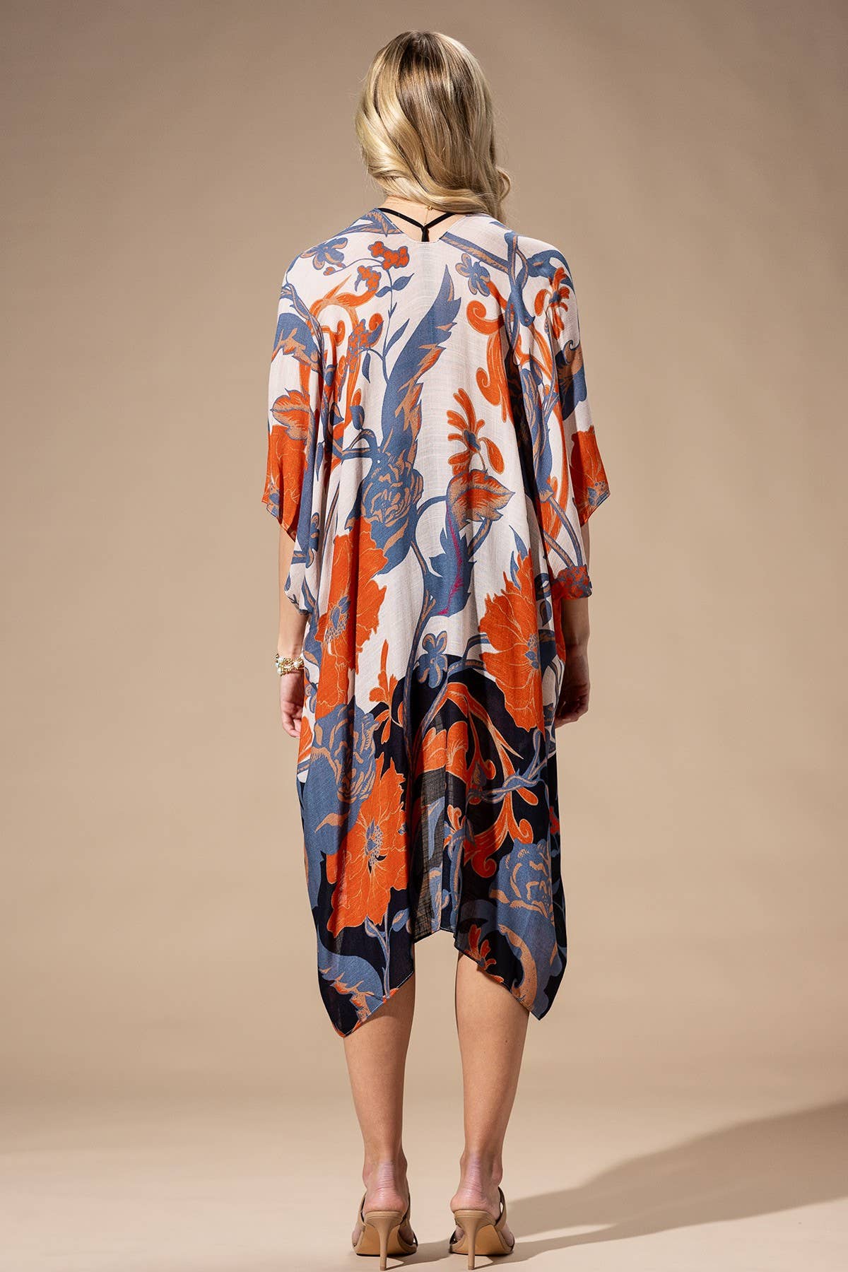 Dusk Floral Viscose Kimono