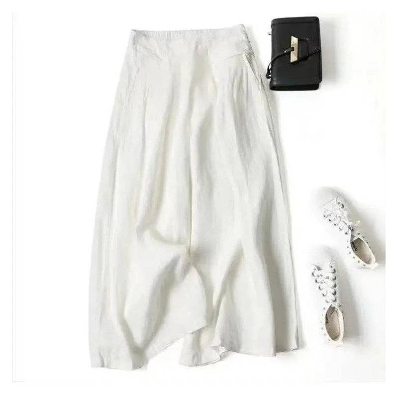 Yellow Linen Culottes