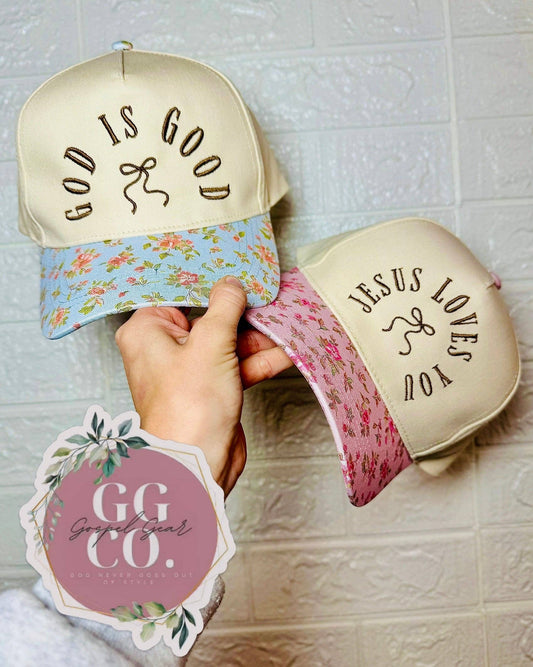 Elegant Bow Embroidered Hat