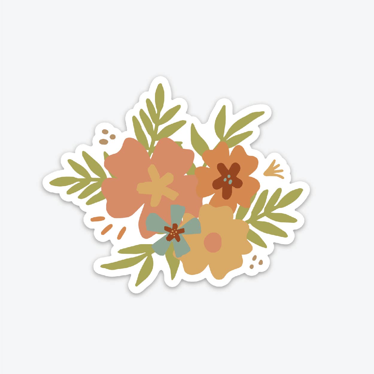 Flower Bouquet Sticker with Envelope