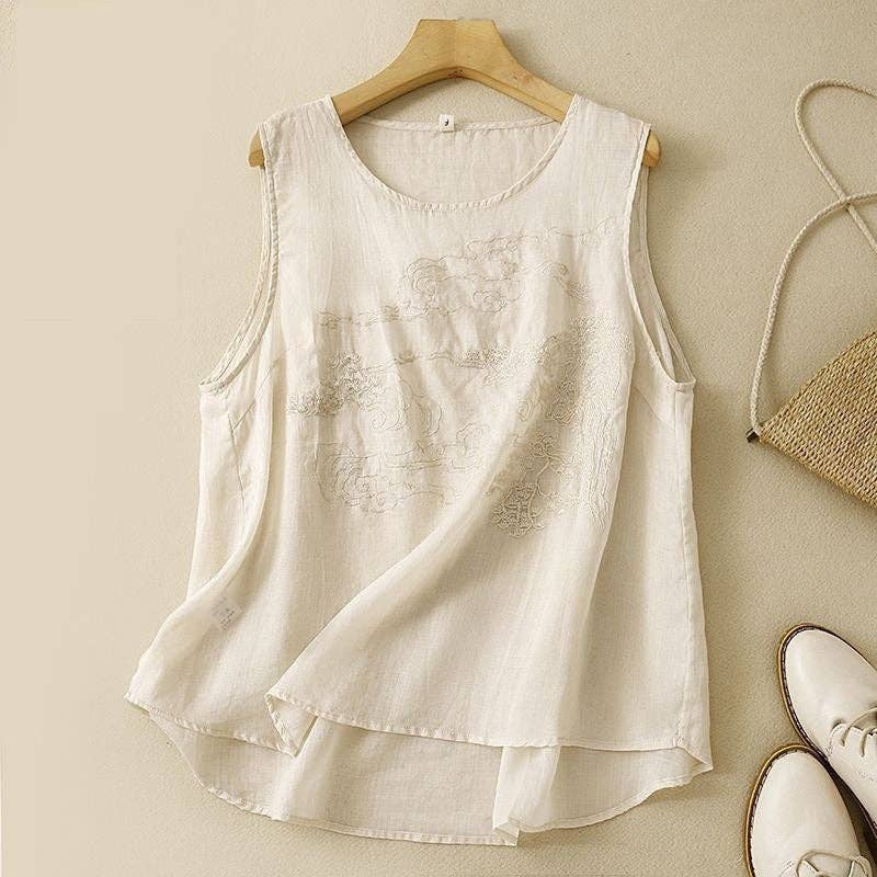 Embroidered Soft Top