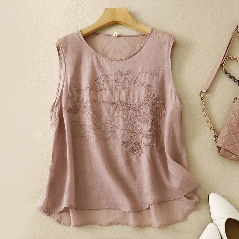 Embroidered Soft Top