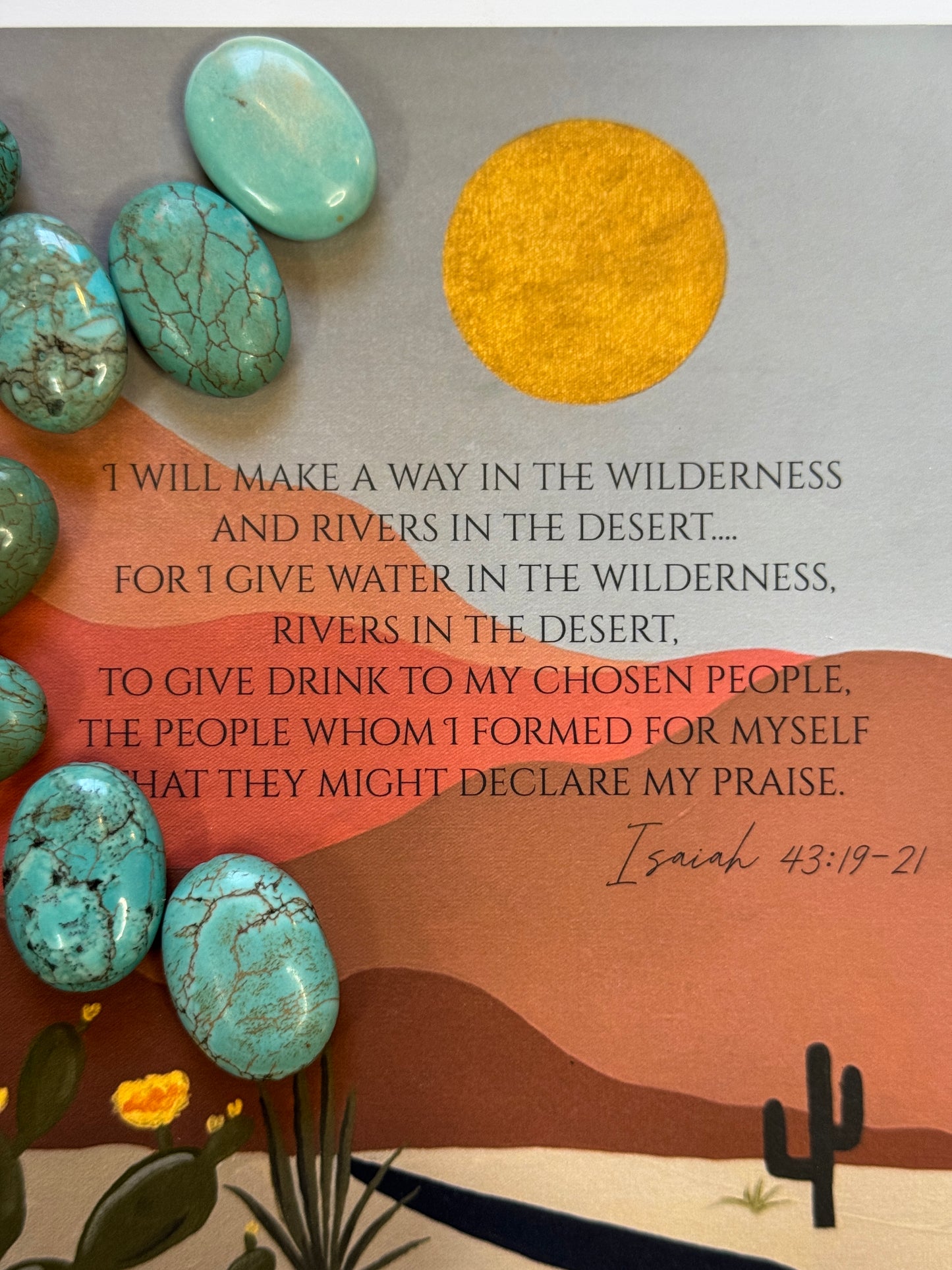A River in the Desert- Scripture Print