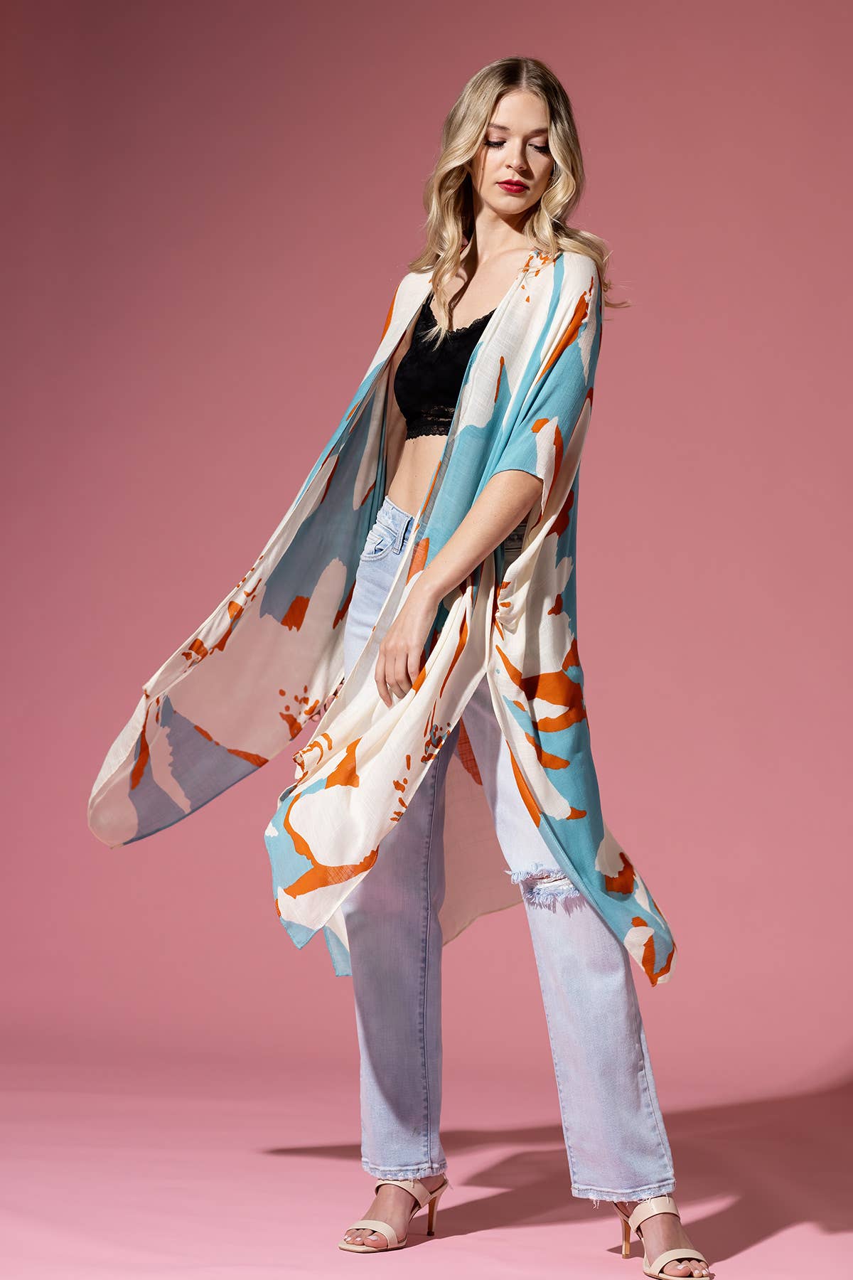 Sweeping Floral Kimono