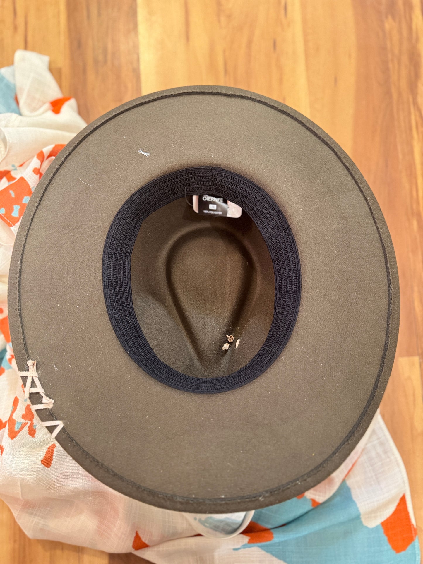 Worn Earth Western Hat with Hand-Stitched Detail