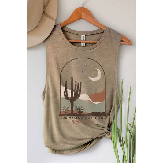 GOD MAKES A WAY MINERAL GRAPHIC TANK TOP