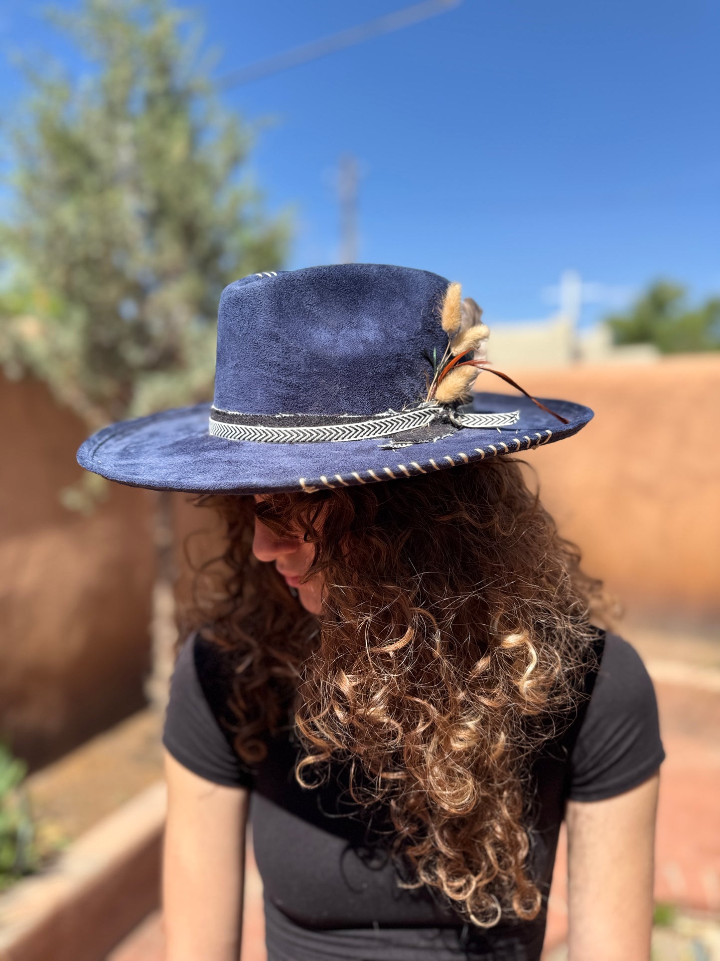 Midnight Baroque Handcrafted Western Hat