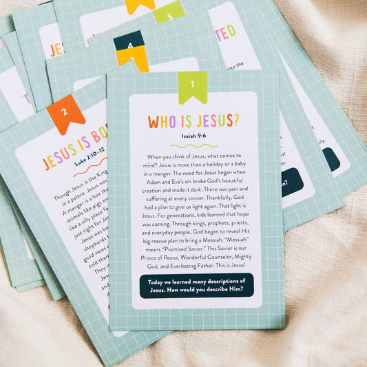 Life of Jesus Kids Verse Card Set