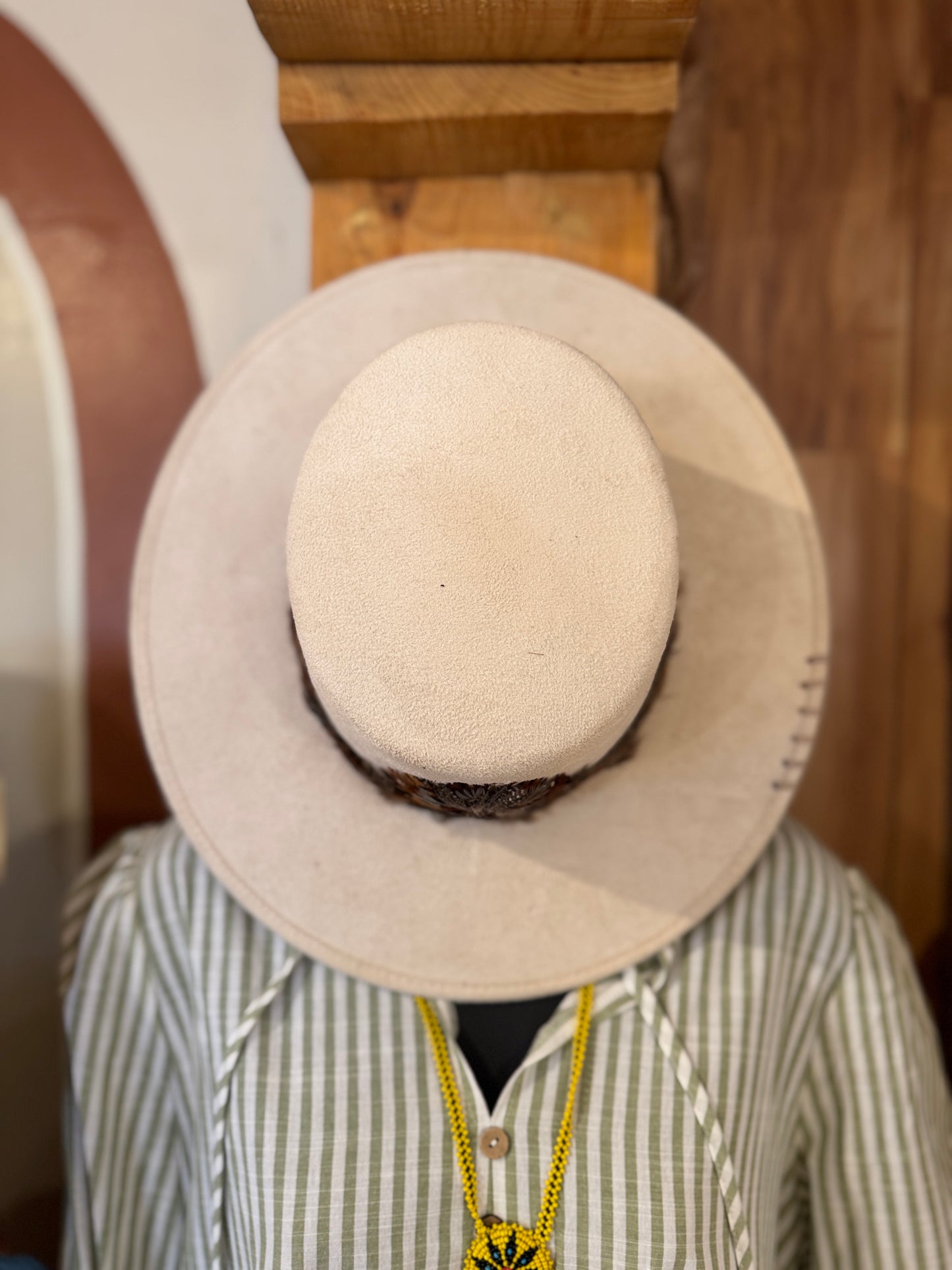 Feathered Prairie Ivory Hat