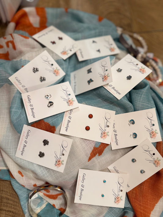 Sterling Silver Studs Assorted Designs