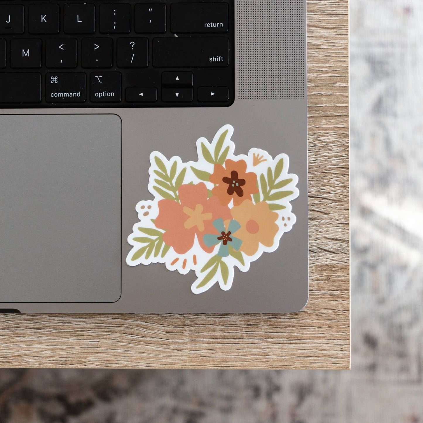 Flower Bouquet Sticker with Envelope