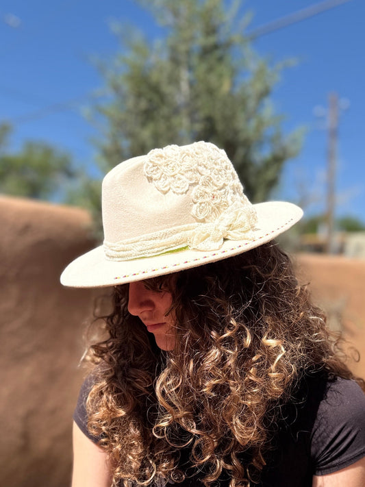 Wildflower Lace Handcrafted Western Hat