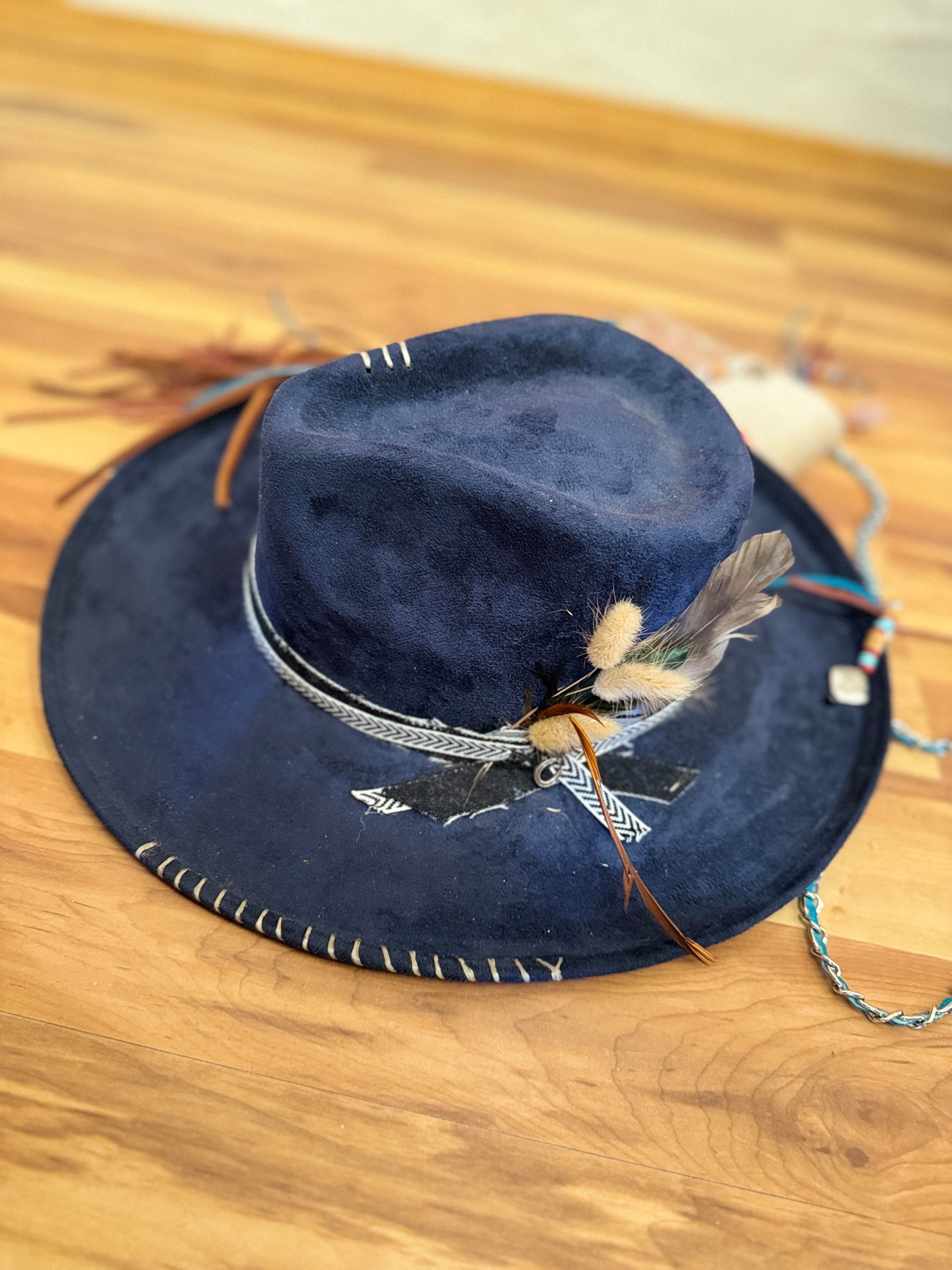 Midnight Baroque Handcrafted Western Hat