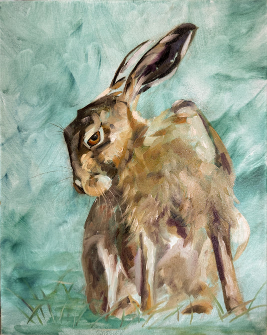 Desert Runner Original Oil on Canvas