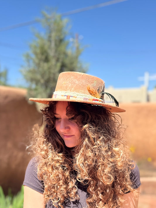 Desert Ember Hand Painted Hat