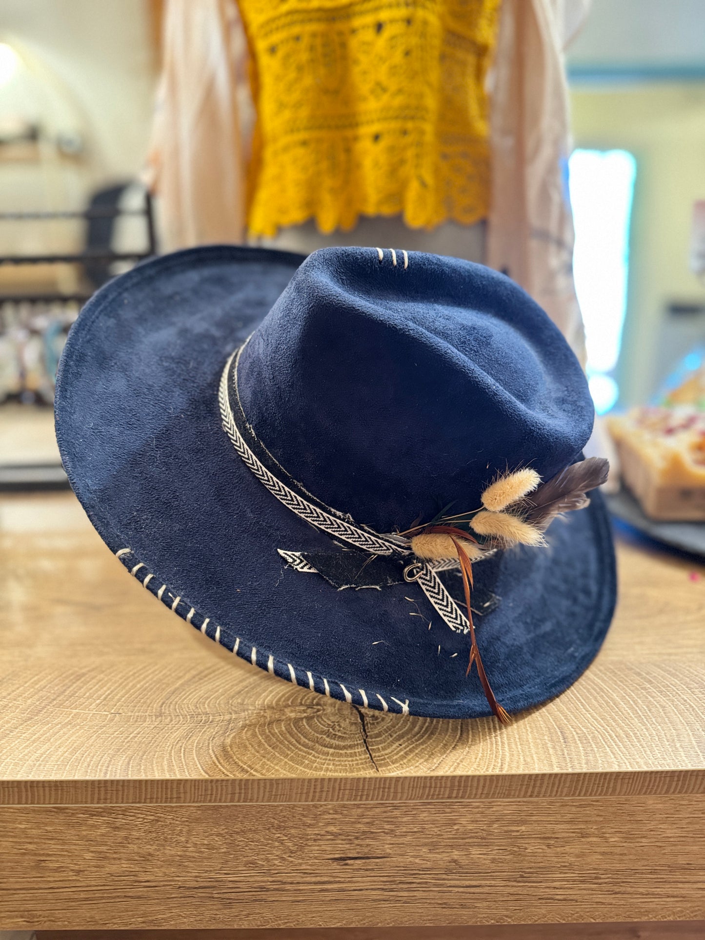 Midnight Baroque Handcrafted Western Hat