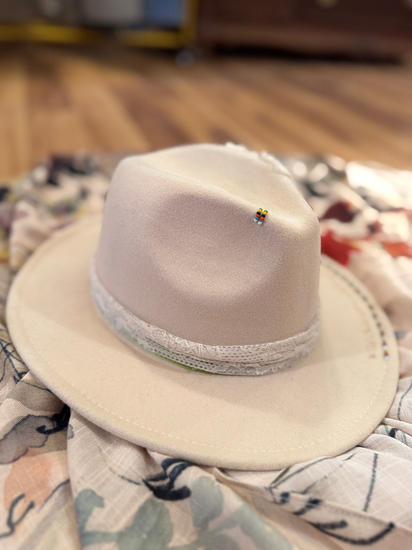 Wildflower Lace Handcrafted Western Hat