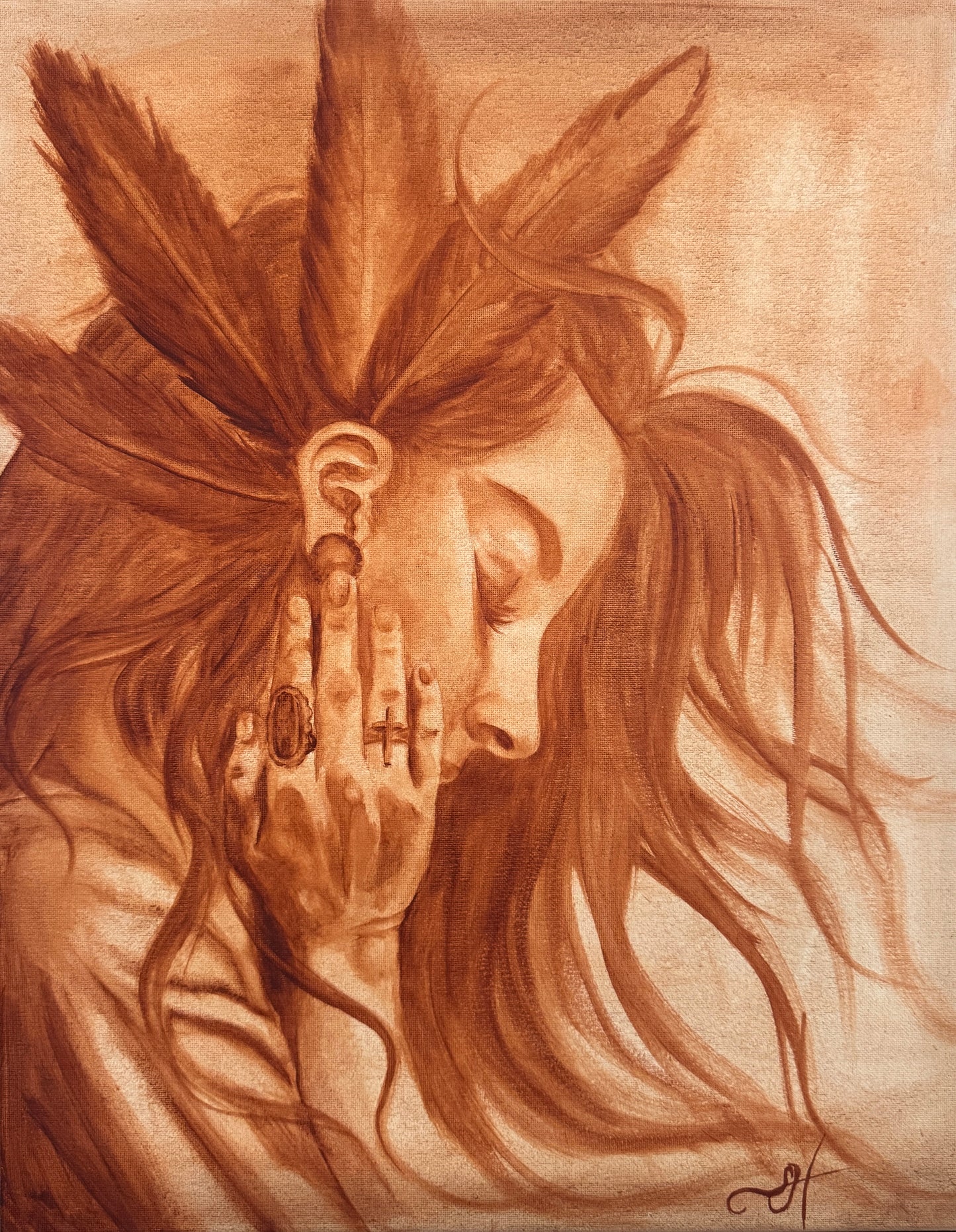 In Thought - Archival Paper & Canvas Prints
