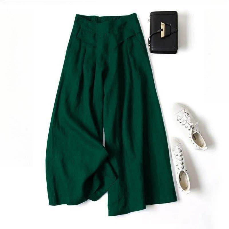 Yellow Linen Culottes