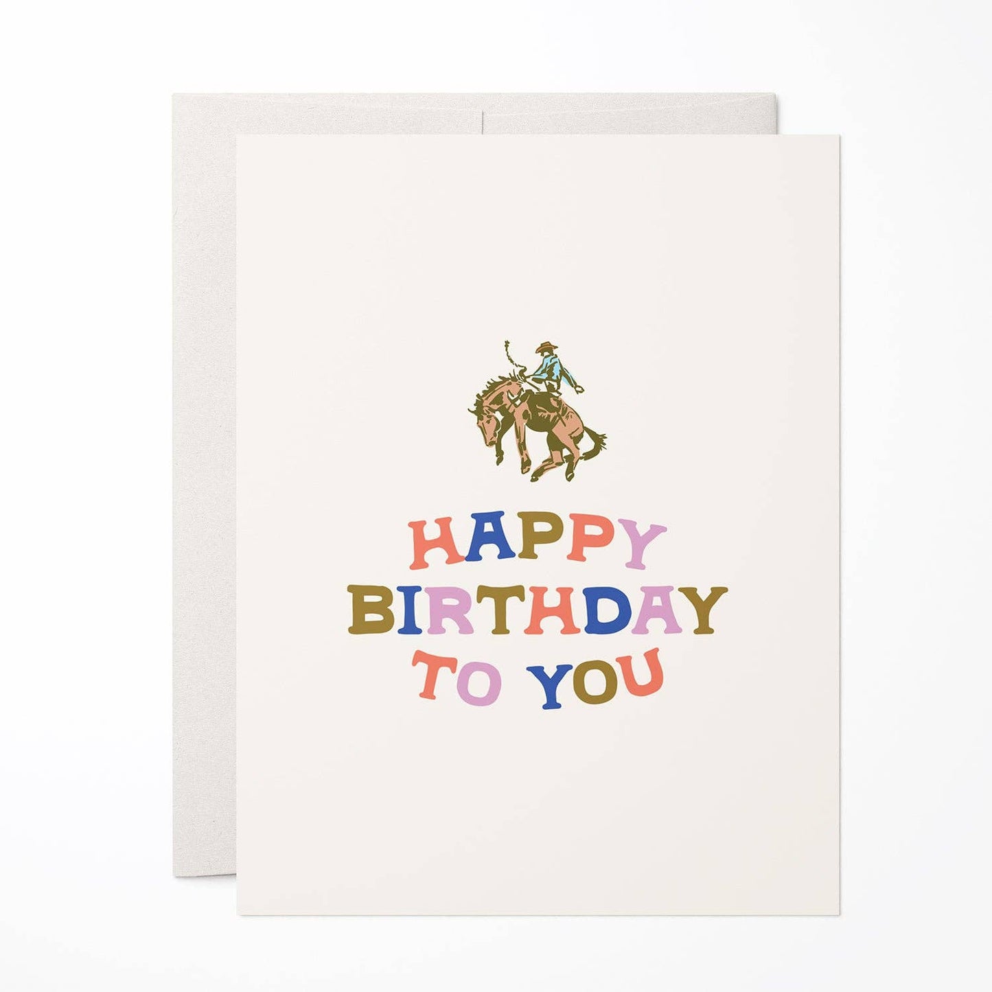 Little Bucking Bronco Birthday Greeting Card