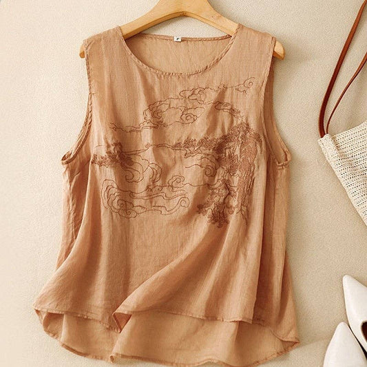 Embroidered Soft Top